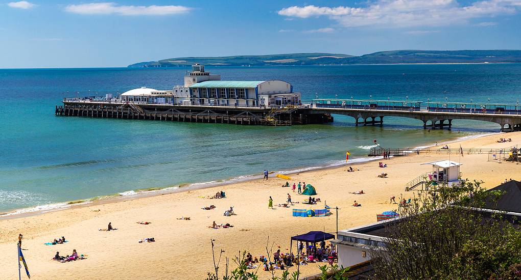 Hen accommodation view of Bournemouth pier