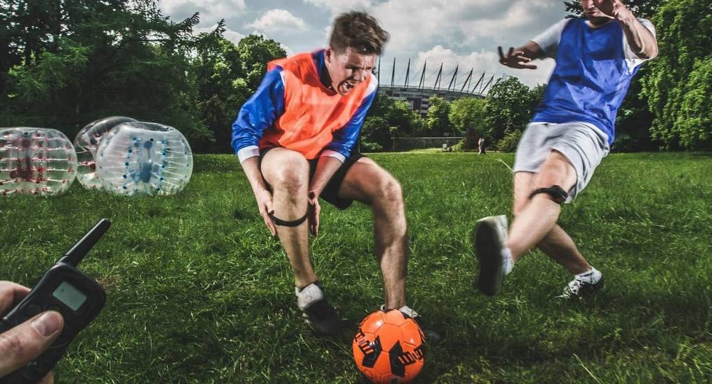 Electric shock football is a great stag stitch up activity