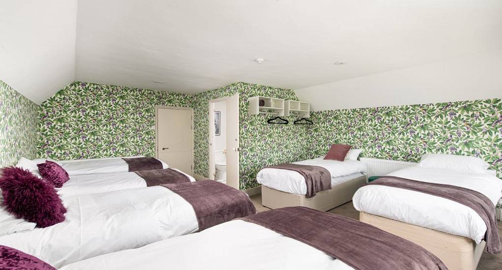 Grand Manor Luxury Party House bedroom with six beds