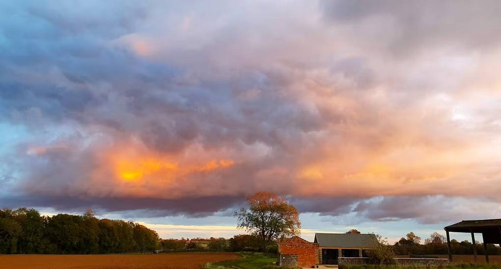 Hen do accommodation with sunset