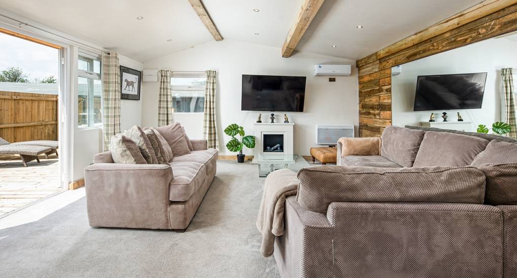 The lounge area at the acres party house near Bath & Bristol