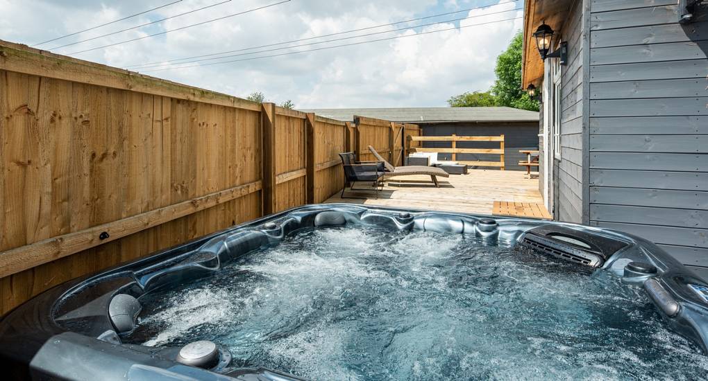 The hot tub in action