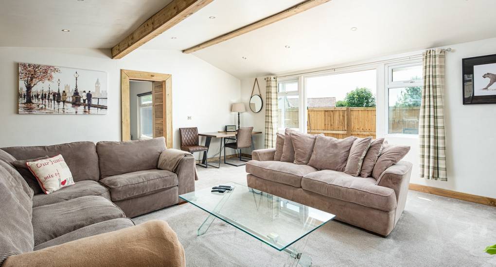 The lounge area with access straight to the garden